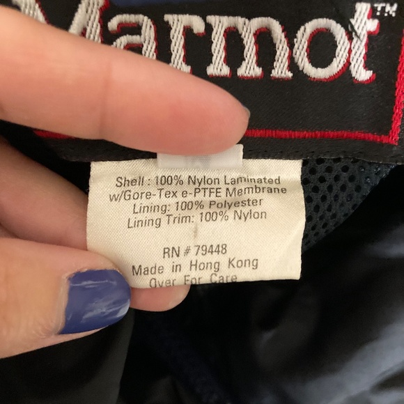 Marmot Gore•Tex Nylon Jacket Women's Medium Purple Navy Hooded - Picture 9 of 12